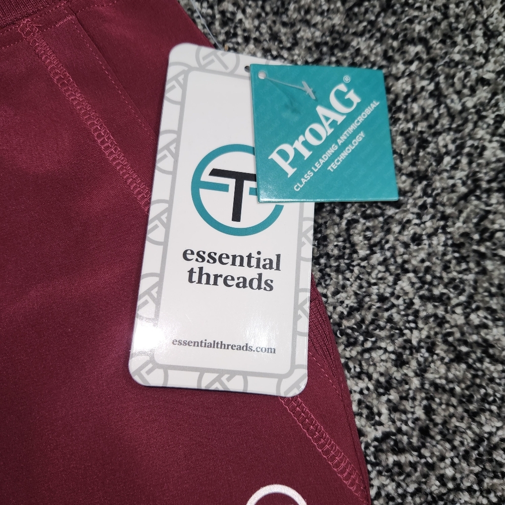Essential Threads Jogger Pants Womens 3XL Wine Red ProAG Antimicrobial Stretch - Picture 2 of 9